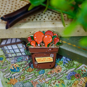 Limited Edition | Movable | Floating plums planter | Enamel Pin