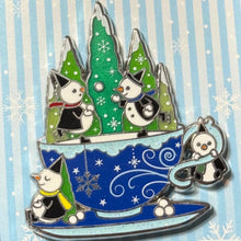 Load image into Gallery viewer, House Snowmen Teacup