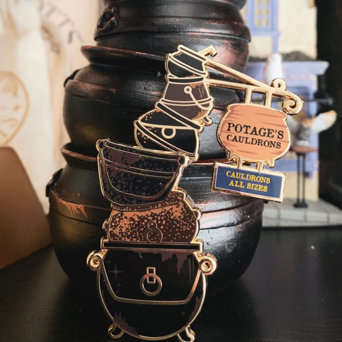 Cauldron Movable Enamel Pin