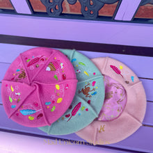 Load image into Gallery viewer, Sweet shop Beret (baby pink/ hot pink/ turquoise) *read caption*