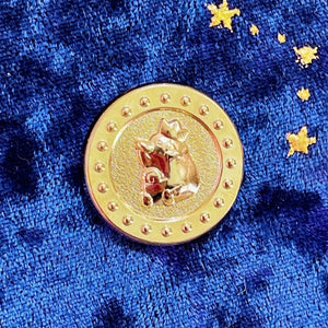 Little Gold Coin | Mini Enamel Pin