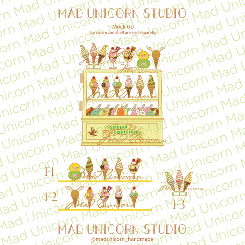 Limited Edition | Build your own magical shelf | Ice Cream Shop