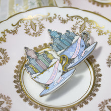 Load image into Gallery viewer, Stained glass | Christmas Ball Teacup | Pastel &amp; Blue Variants