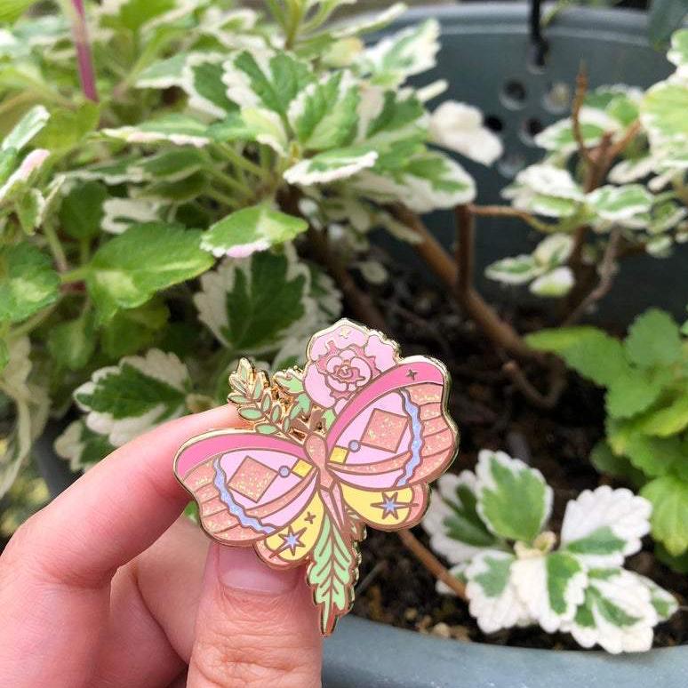 B Grade | Peachy Butterfly | Enamel Pin
