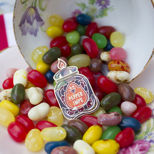 Pepper Candy | Stained Glass | Enamel Pin